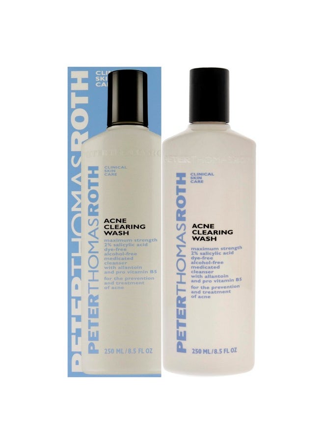 PETER THOMAS ROTH Peter Thomas Roth | Acne Clearing Wash | Maximum-Strength Salicylic Acid Face Wash, Clears Up and Helps Prevent Breakouts, 8.5 Fl Oz  - Image 1