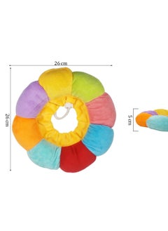MAJIBAO Pet recovery collar with soft fabric cotton, Cat neck cone after Surgery, Adjustable, Wound healing protective, Elizabethan collar for Anti-Scratch & Bite, Ideal for Small pets, 26cm (Multicolor)  - Image 2