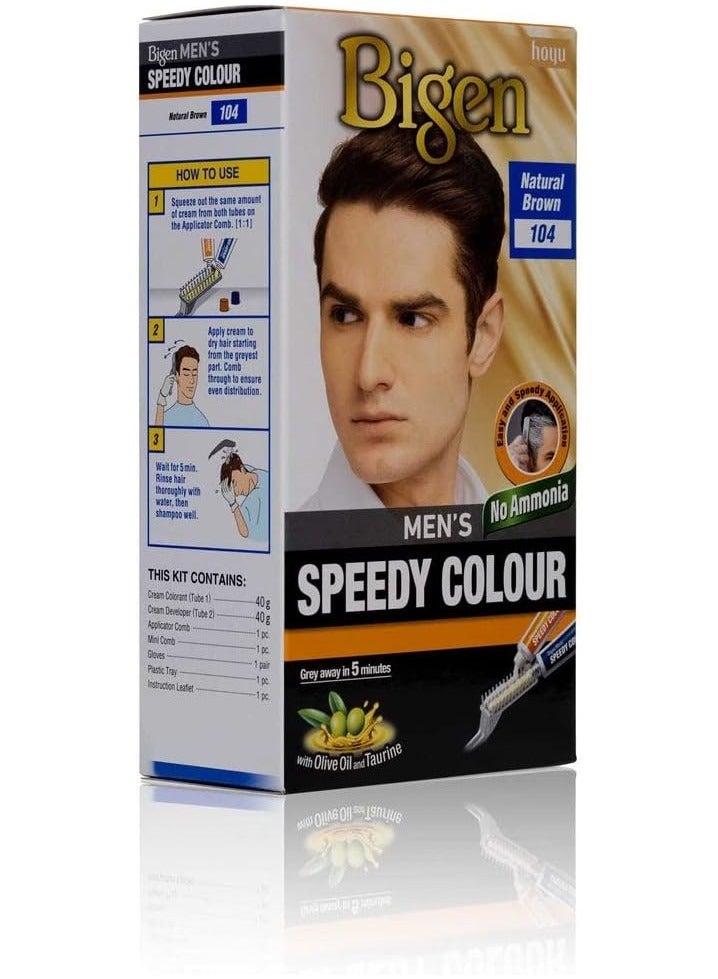 بايجن صبغة شعر سبيدي للرجال خالية من الأمونيا 104 - Image 2