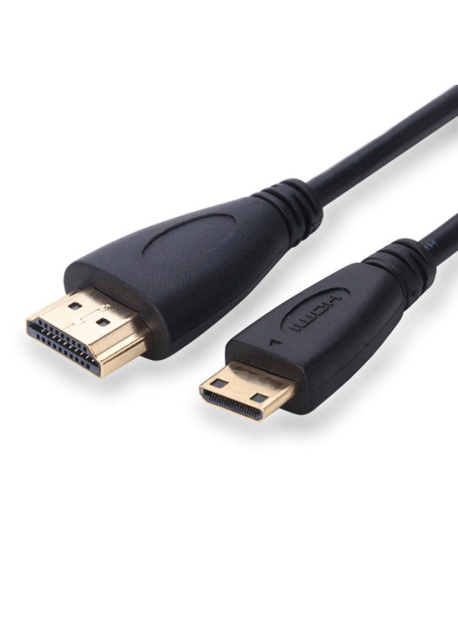 Generic - Mini Hdmi Hd Line Hdmi To Minihdmi Flat Panel Portable Display Computer Projection Hdmi Adapter Cable-Color:HDMI Male Adapter 1.5 M - Image 1