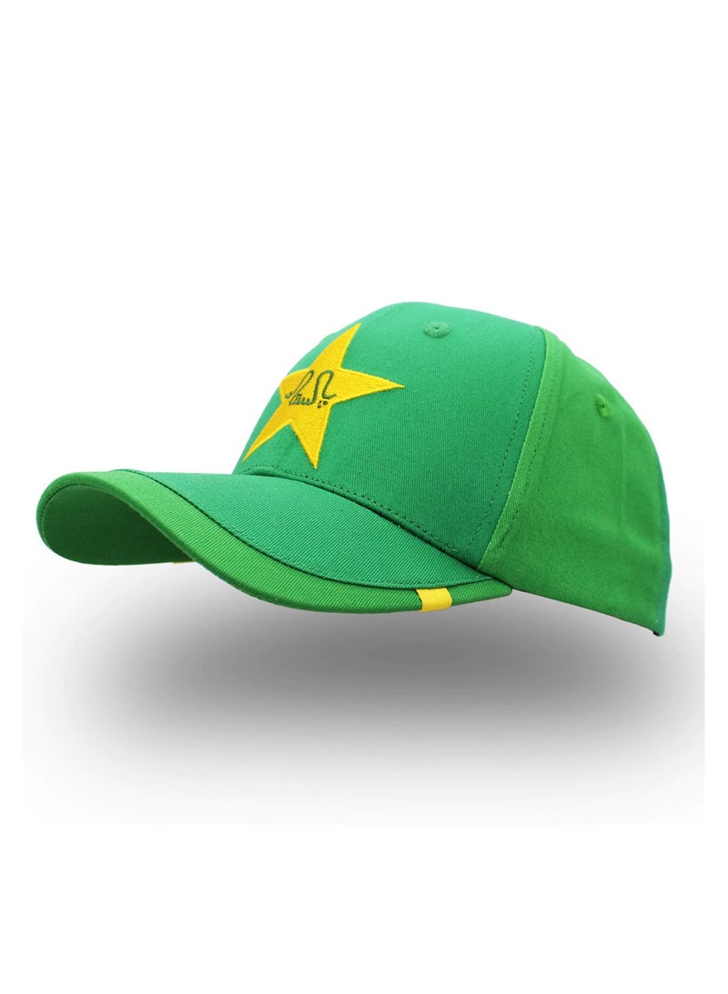 قبعات بيسبول مطرزة ممتازة لعشاق رياضة الكريكيت الباكستانية لكل من الرجال والنساء مع إغلاق بإبزيم معدني قابل للتعديل - قبعة قطنية 100% - Image 3