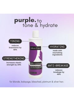 UBERLISS Bond Purple Conditioner 10Oz - Anti-Brass - Moisturize Strengthen And Tone  - Image 2