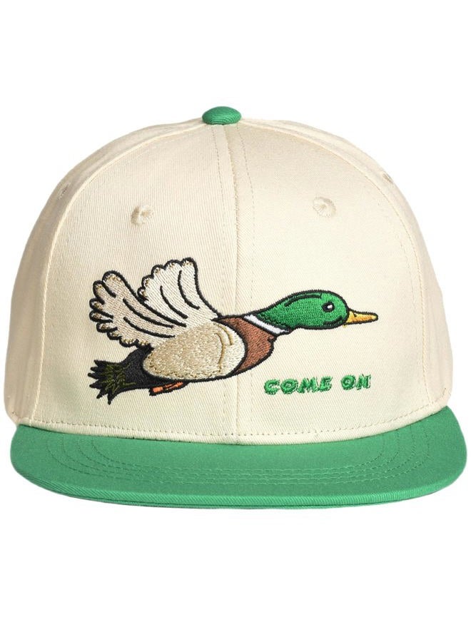 EDTREK Elite Kids Snapback Hat for Boys Girls Toddler Cap with Flat Brim, Mallard - Green, One Size - Image 1