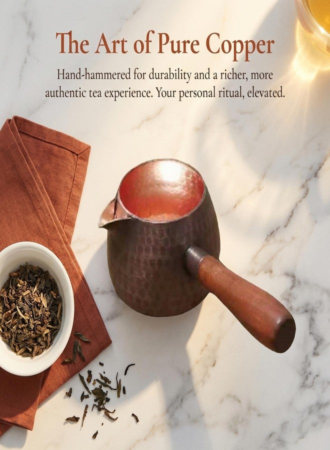 IEUDNS Vintage Copper Tea Kettle for Stovetop 250ml, Style C - Image 2