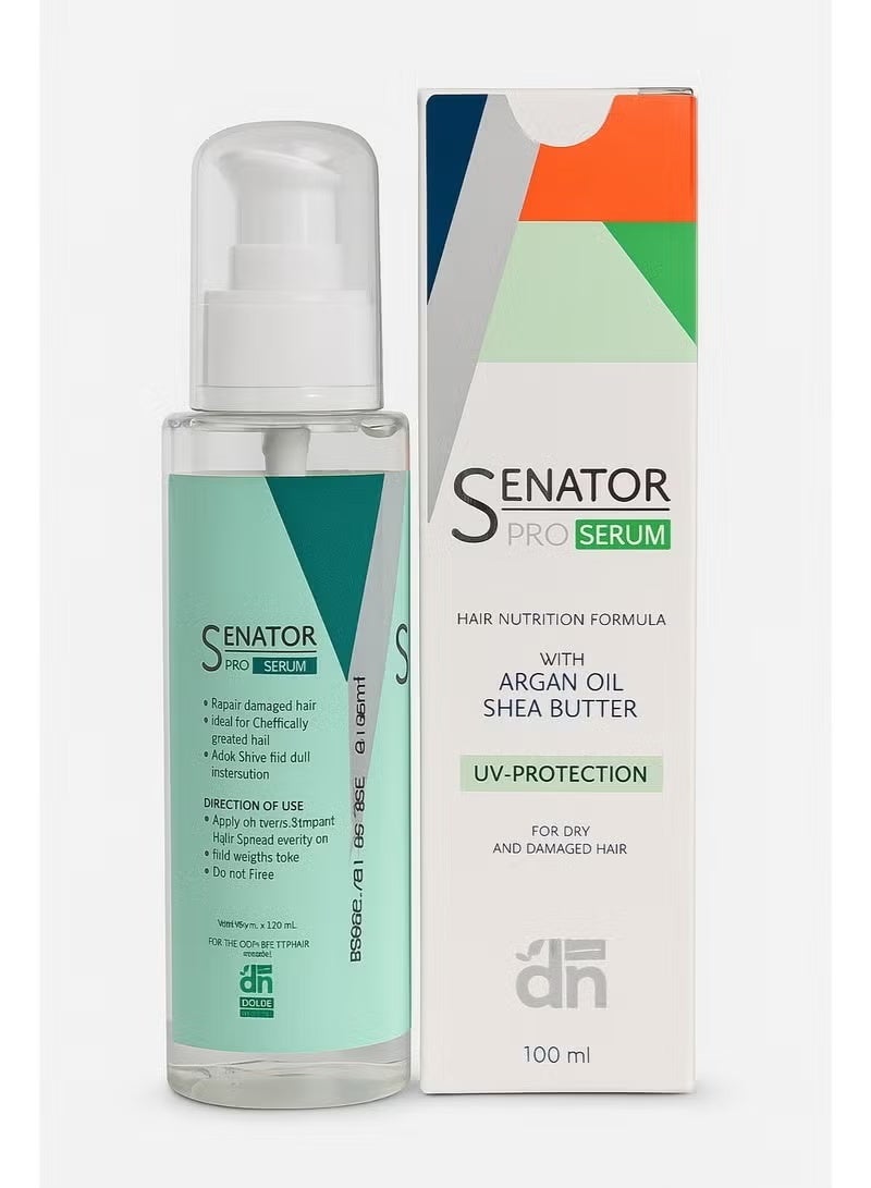SENATOR Pro Argan Oil & Shea Butter Serum – Heat Protection – 100ml