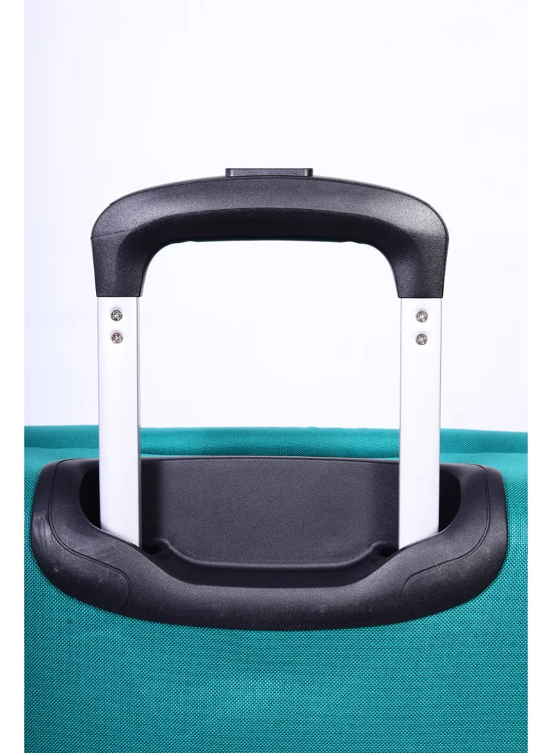 Skybags Rhumba Checked Luggage| 4W Str (E)| Polyester Soft Sided 360° 4 Wheels Spinner Trolleys| Large-24 Inch- Green