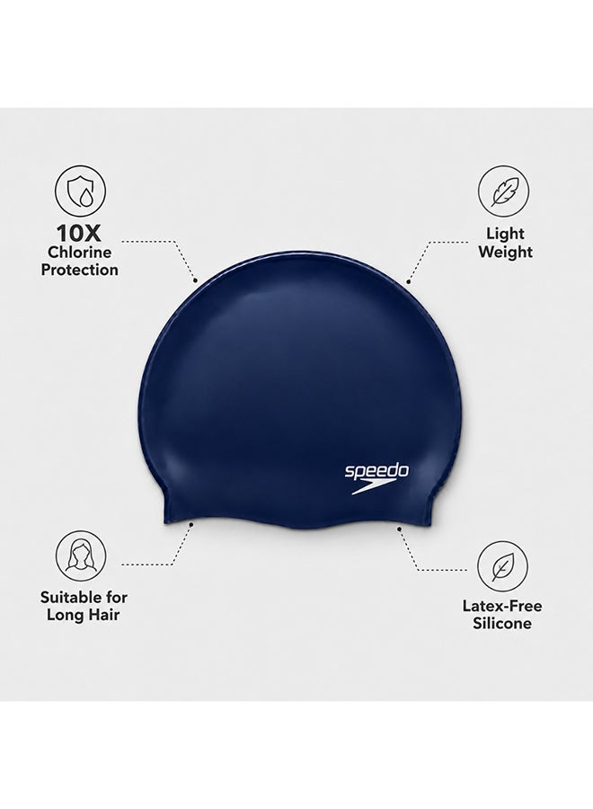 Speedo Swim Cap Free Size 3 – Comfortable Stretch Fit Silicone Swimming Cap for Men & Women - Image 3