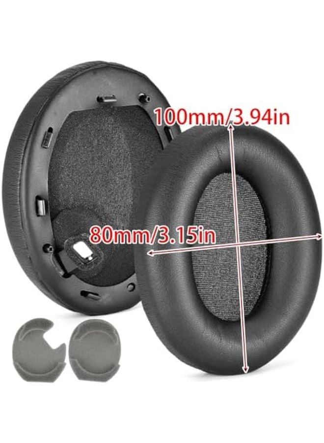 وسائد أذن بديلة غطاء وسادة لسماعات Sony WH1000XM4 أسود - Image 5