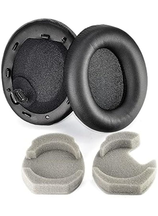 وسائد أذن بديلة غطاء وسادة لسماعات Sony WH1000XM4 أسود - Image 4