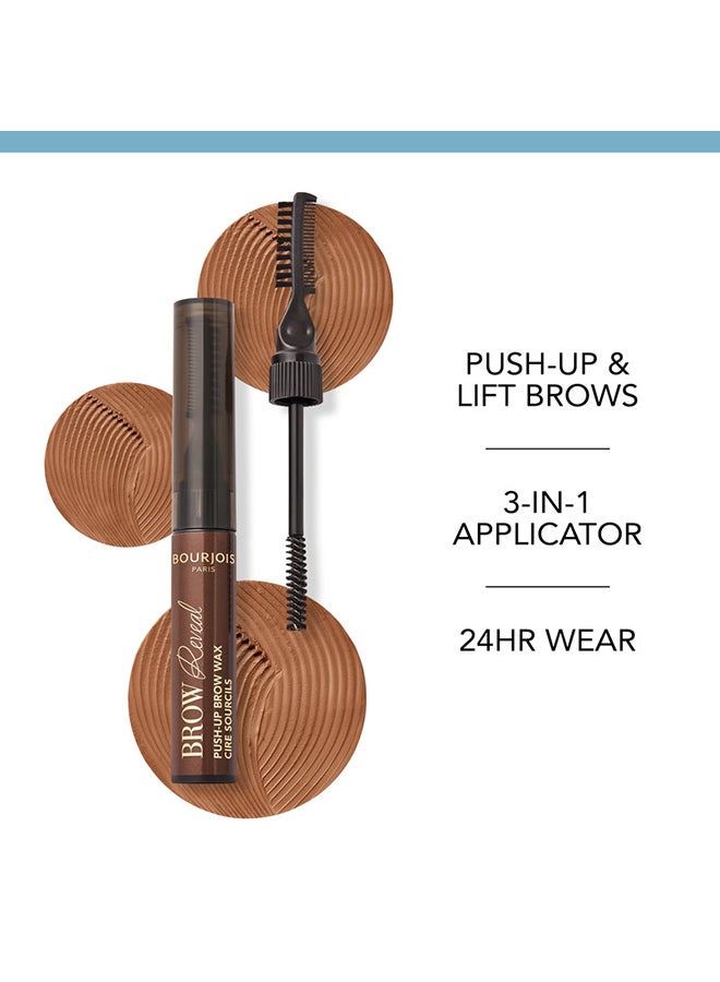 BOURJOIS PARIS Brow Reveal Push-up Styling Wax - 03 - Medium Brown, 6ml - Image 3