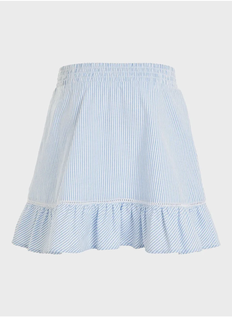 TOMMY HILFIGER Kids Stripe Midi Skirt