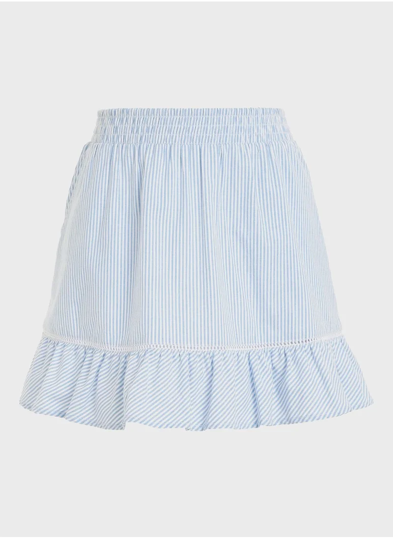 TOMMY HILFIGER Kids Stripe Midi Skirt