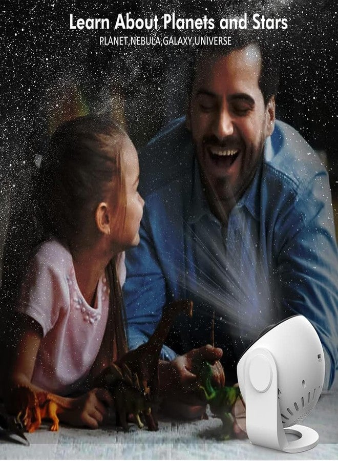 Yokgrass Planetarium Projector, Star Projector Galaxy Light, Night Light with 12 Replacement Discs, Large Projection Area, HD Image with Solar System Constellation Moon for Kids Adults Bedroom Ceiling - Image 4