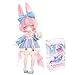 CALEMBOU BJD Blind Box Jumping Moon Time Rabbits Series 16cm Ball Jointed Doll Cute Dress Up Doll with Joints Collection Action Figure Toys Gift for Girls Boys Jumping Moon Time1pc - Image 3