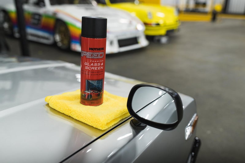 Mothers Speed Foaming Glass & Screen Cleaner, 19 oz. Aerosol â€” Ammonia-Free, Streak-Free Formula Cuts Through Grime, Dirt & Fingerprints, Safe for Tint, Touchscreens, Mirrors & Gauges (16619) - Image 5