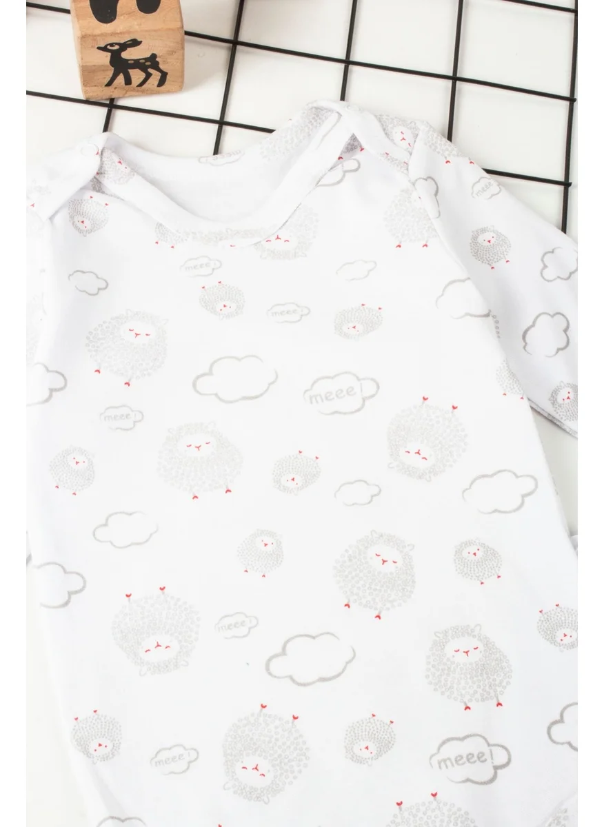 Murat Baby Lamb Cloud Printed Unisex Snap Bodysuit