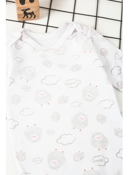 Murat Baby Lamb Cloud Printed Unisex Snap Bodysuit  - Image 3