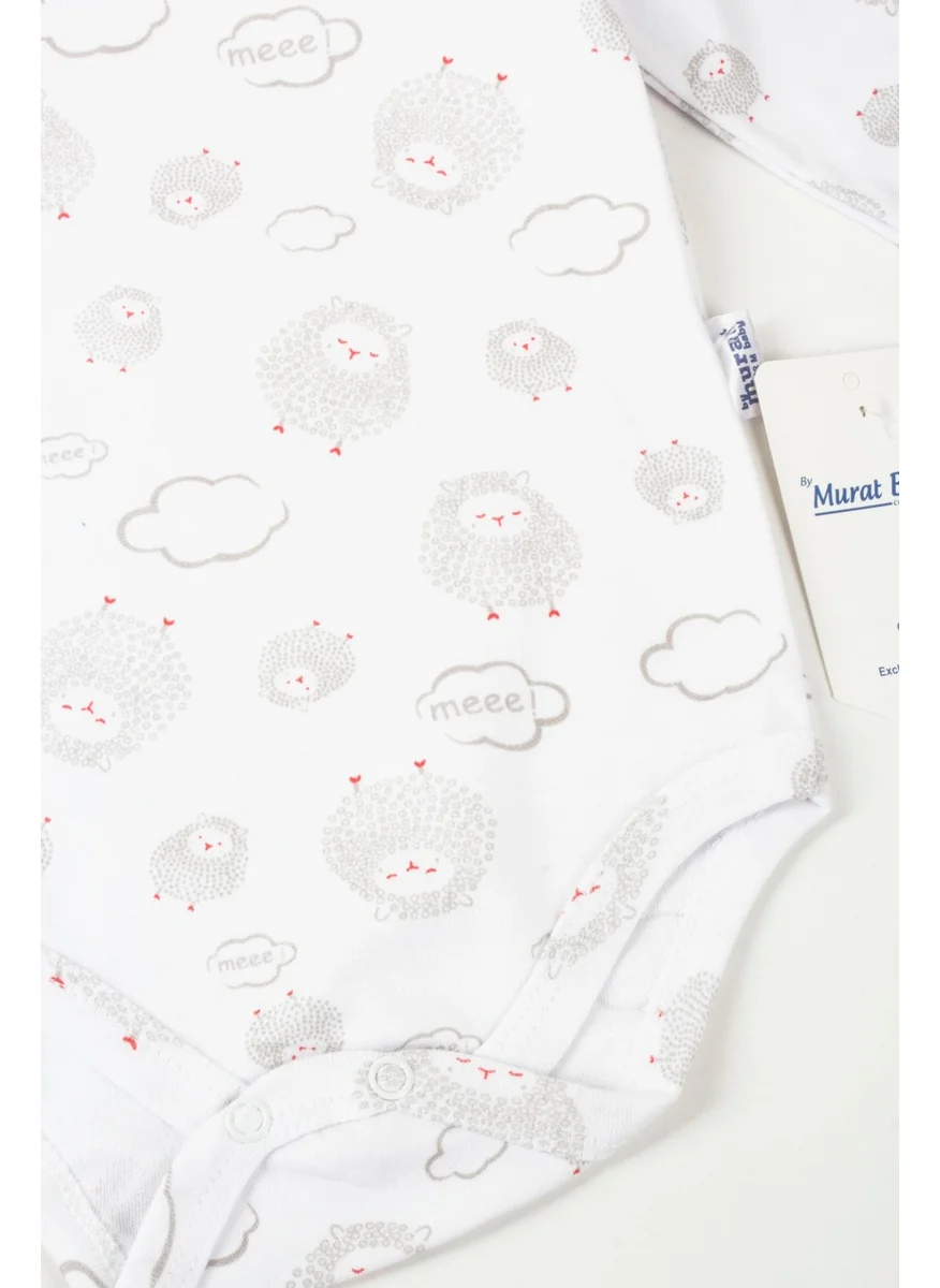 Murat Baby Lamb Cloud Printed Unisex Snap Bodysuit