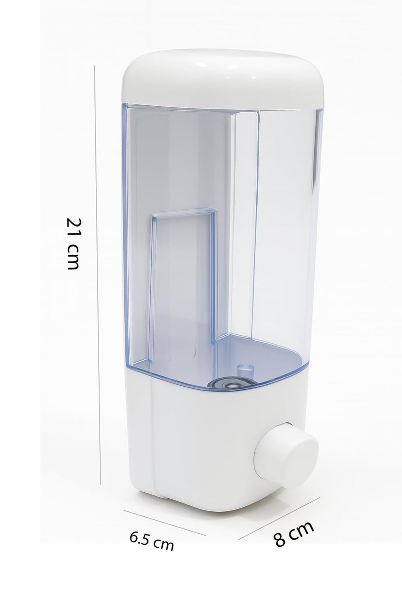Shopper52 Wall Mounted Suction Cup Soap Liquid Hand Wash Sanitizer Dispenser for Home Office Restaurant - 1900SGSPD - Image 2