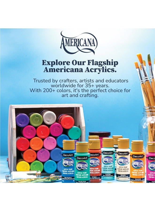 DecoArt Americana Acrylics Paint, Set of 18 Colors, Popular Picks, 2 fl oz Bottle - Image 3