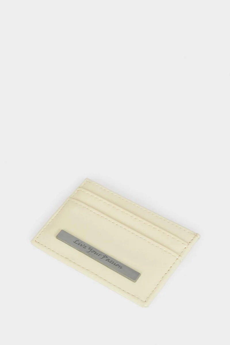 Defacto  Woman Faux Leather Business Card Wallet for Women | Best Price UAE