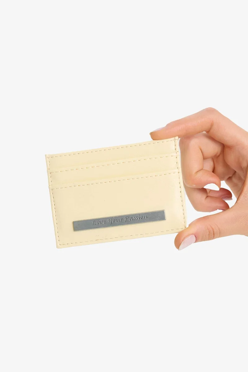 ديفاكتو Woman Faux Leather Business Card Wallet