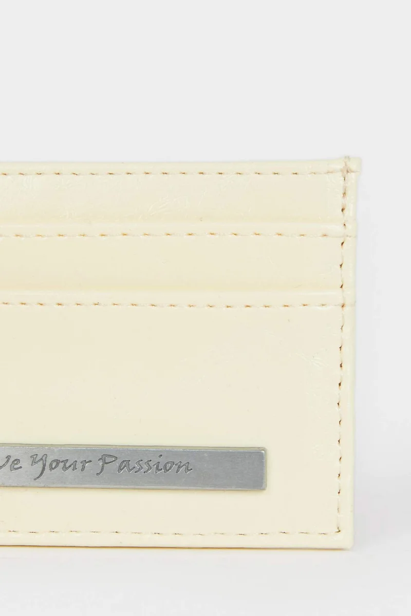 Defacto  Woman Faux Leather Business Card Wallet for Women | Best Price UAE