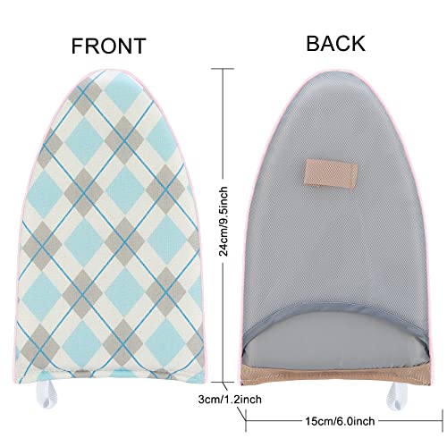 CINPIUK Garment Steamer Ironing Gloves Anti Steam Glove Heat Resistant Garment Steamer Mitt, Garment Steam Accessories for Clothes，Blue & White - Image 3