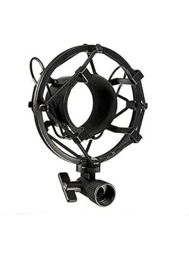 حامل ميكروفون يونيفرسال يتحمل حتى 3 كجم، مثالي للستوديو والراديو وتسجيل الصوت لون اسود - حامل احترافي - Image 1