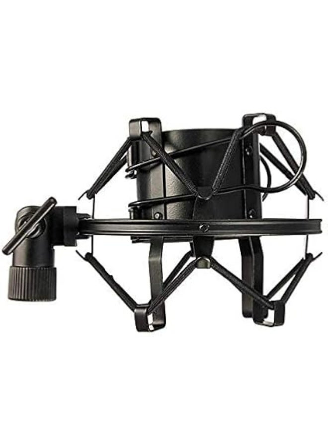 حامل ميكروفون يونيفرسال يتحمل حتى 3 كجم، مثالي للستوديو والراديو وتسجيل الصوت لون اسود - حامل احترافي - Image 2