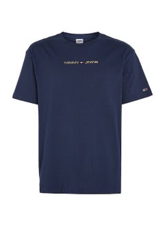 Men's Classic Gold Linear T-Shirt, Navy - pzsku/Z5308F201989846EB82BAZ/45/_/1723737237/4ddd004f-f350-447c-8d5c-3ea66bda2eed