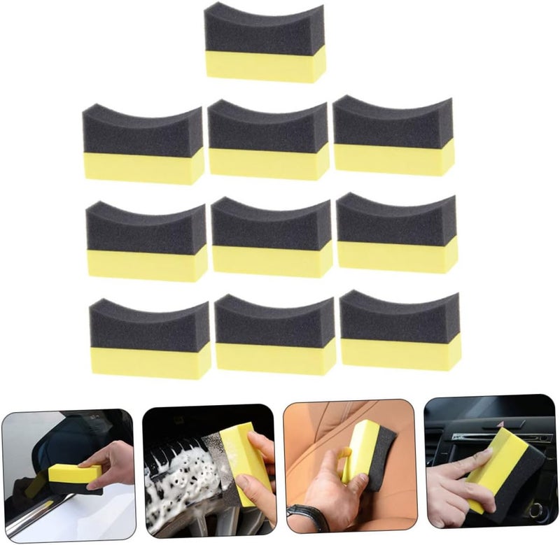 20pcs Tire Dressing Applicator Pads for Car Interior Cleaning Wax Polishing Sponge for Tire Shine and Detailing Versatile Cleaning Tool for Home and Automotive Use - Image 2