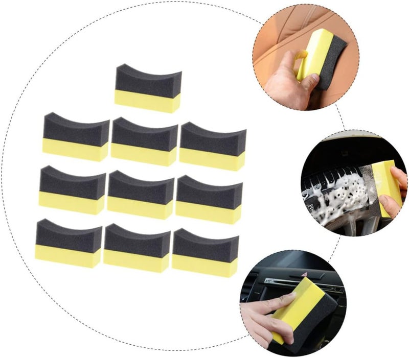 20pcs Tire Dressing Applicator Pads for Car Interior Cleaning Wax Polishing Sponge for Tire Shine and Detailing Versatile Cleaning Tool for Home and Automotive Use - Image 5