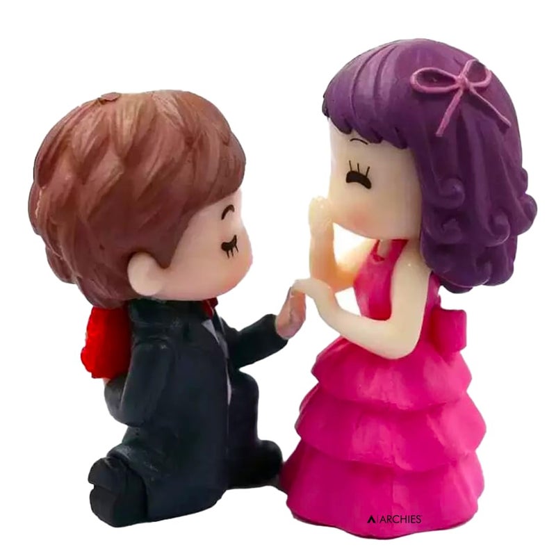Archies Romantic Love Miniature Figurines Showpiece Valentine Gift for Girlfriend, Boyfriend, Lover, Couples, Husband, Wife | Birthday | Valentines Day | Anniversary VALG20 - Image 4