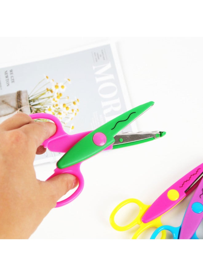 HELPS Children's Safety Plastic Handmade Fun Lace Scissors Student Cartoon Diy5 Inch Photo Album Photo Pattern Card Scissors - Image 2