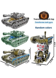 Fingertip Gyro Decompression Artifact Deformable Finger Gyro Decompression Finger Spiral Fingertip Toy Wholesale-Colour:Transformed Tank Series-random Color