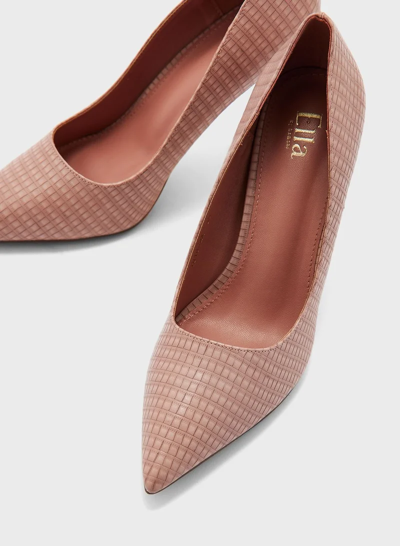 ايلا Croc Patent Curved Heel Pump