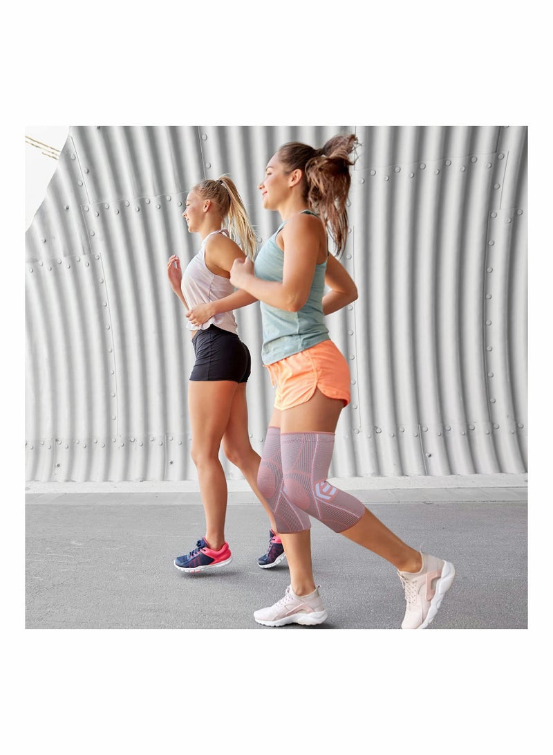 Zikra Knee Braces for Knee Pain 2 pack, Knee Brace, Knee Compression Sleeve Support for Women & Men, Running, Gym, Hiking (XL) - Image 4