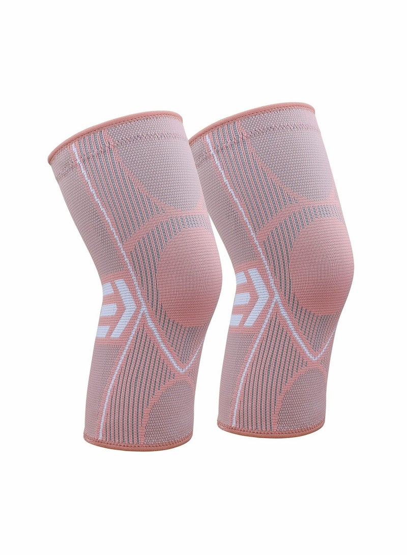 Zikra Knee Braces for Knee Pain 2 pack, Knee Brace, Knee Compression Sleeve Support for Women & Men, Running, Gym, Hiking (XL) - Image 1