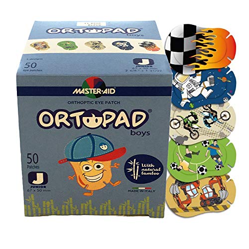 Ortopad® Bamboo Boys Eye Patches, 50/Box (Junior Size, 0-2 yrs) Racing Flames Pack - Image 4