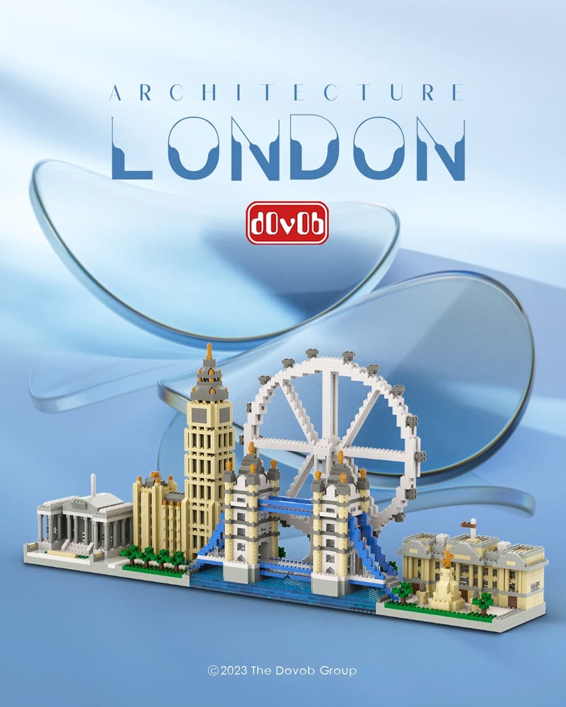 dOvOb Architecture London Skyline Collection Micro Mini Blocks Set Model Kit and Gift for Kids and Adults (3076 Pieces) - Image 2