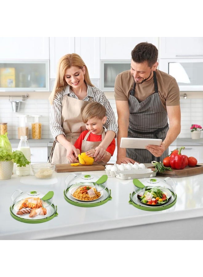 Microwave Splatter Guard (with Steamer), 10-inch Clear Microwave Dish Cover, Suitable for Food, Microwave Kitchen Gadgets, and Cookware Accessories - Image 2