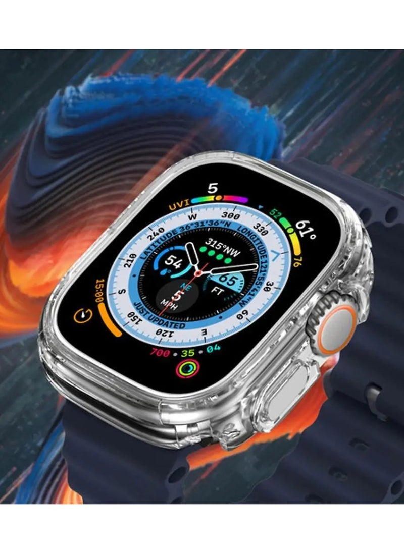 HEXABEX - Apple Watch Ultra Case, Soft TPU Screen Protective Case for Apple Watch Ultra 49MM Clear - Image 1