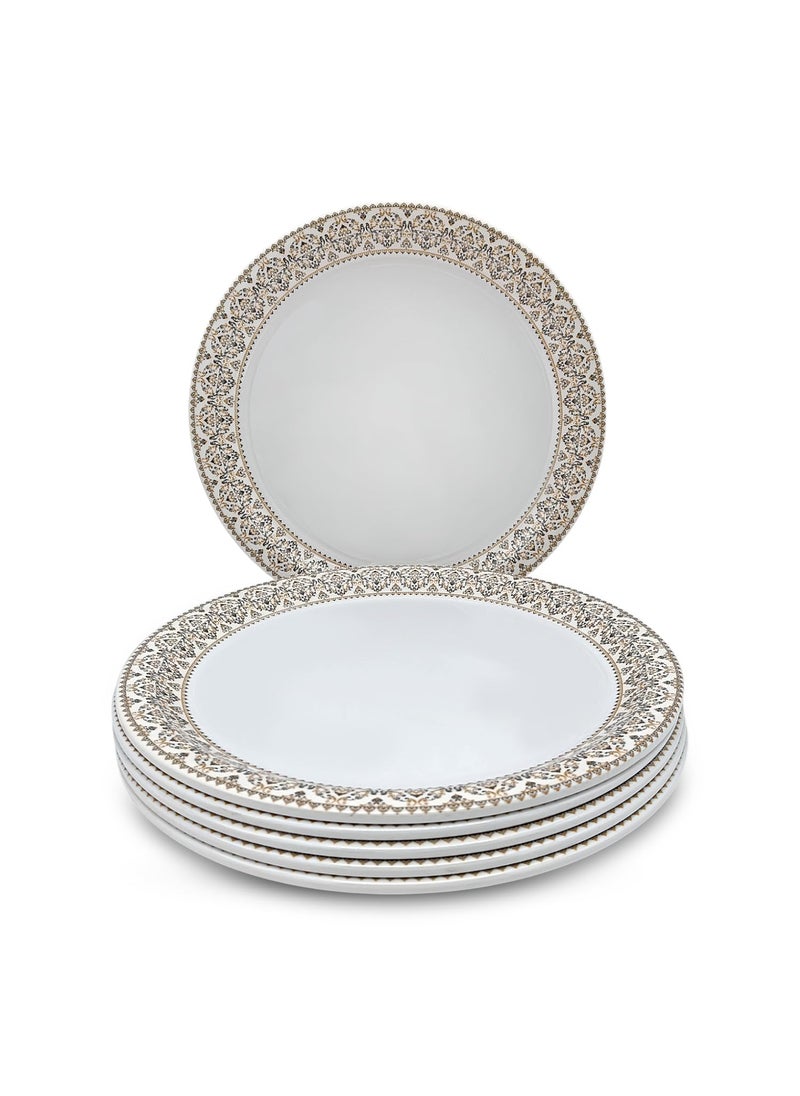 Superware Superware | Pure Melamine | Small Plate Set – Manila Gold 7.5” (6 nos.) | Stain Free, Glazed Finish  - Image 1
