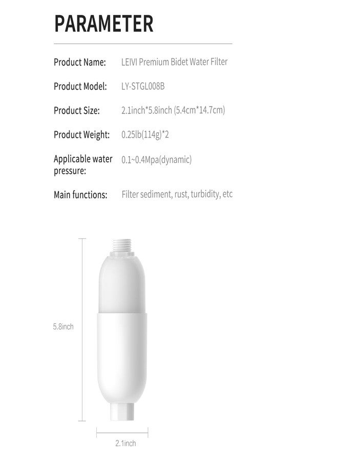 LEIVI Bidet Filter, Premium Water Filtration System for Bidet Seat - Image 5