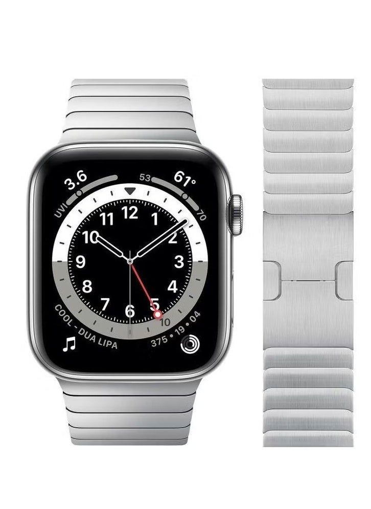 vesus - Replacement Band For Apple Watch Series 1/2/3/4/5/6/SE 42/44mm Silver - Image 1