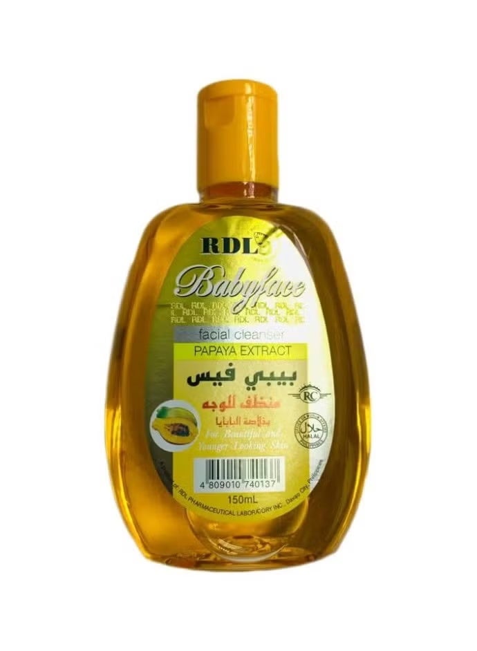 ار دي ال بيبي فيس منظف الوجه بخلاصة البابايا 150ملليلتر