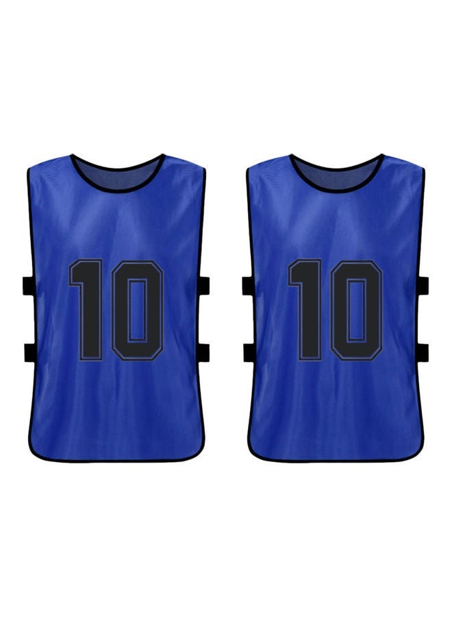NIBEMINENT 12-Piece Adult Style Double-Sided Printing Number 1-12 Team Vest - Image 2