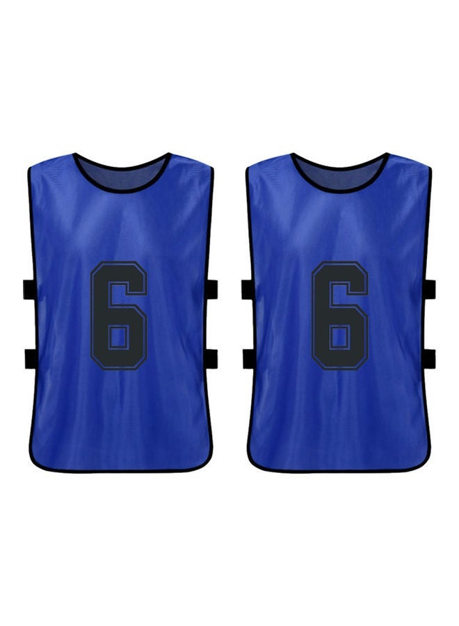 NIBEMINENT 12-Piece Adult Style Double-Sided Printing Number 1-12 Team Vest - Image 3