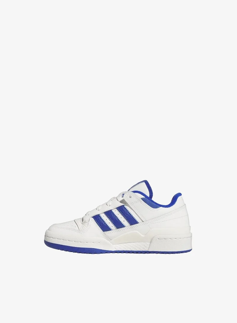 adidas حذاء كرة سلة فوروم لو سي جي يو أبيض للأطفال